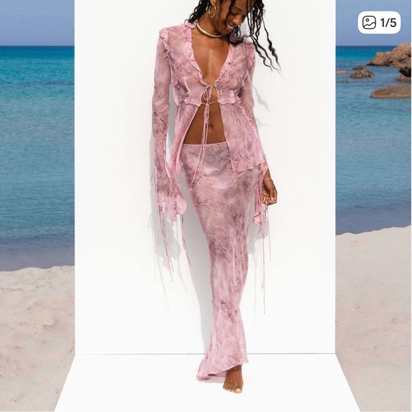 Rat & Boa Other - Rat & Boa gorgeous pink snake print set